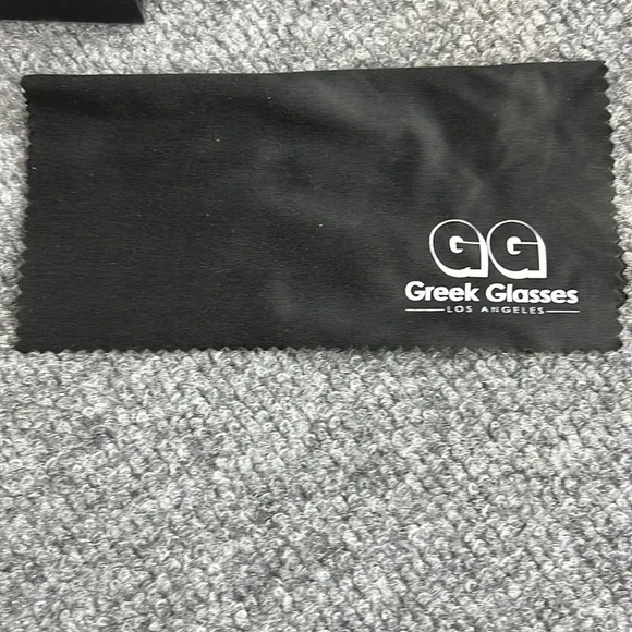 Greeksglasses White oversized sunglasses gold studs around frame, black lenses - Picture 6 of 7